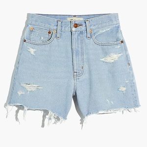 Madewell the mom jean short-Size 26